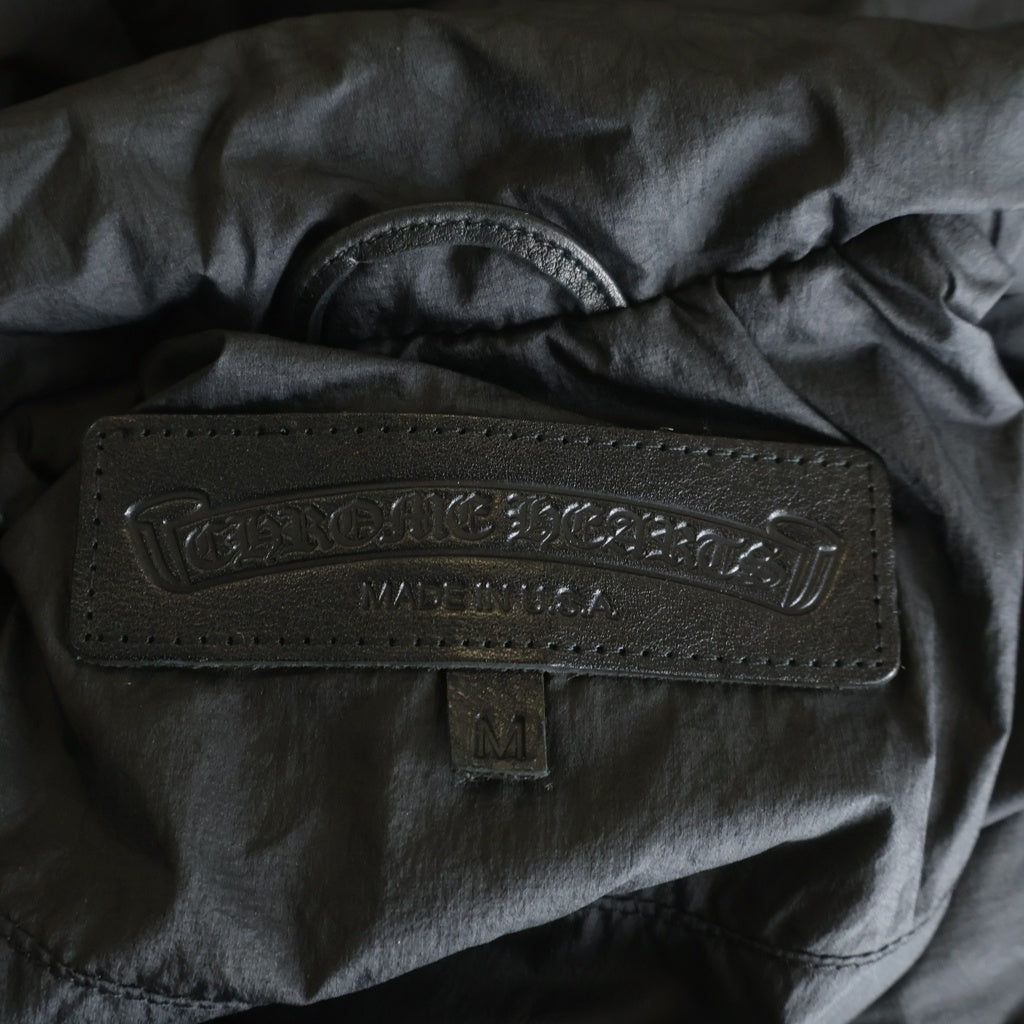 CHROME HEARTS(クロムハーツ) CHロゴ刺繍キルティングナイロンジャケット ブラック