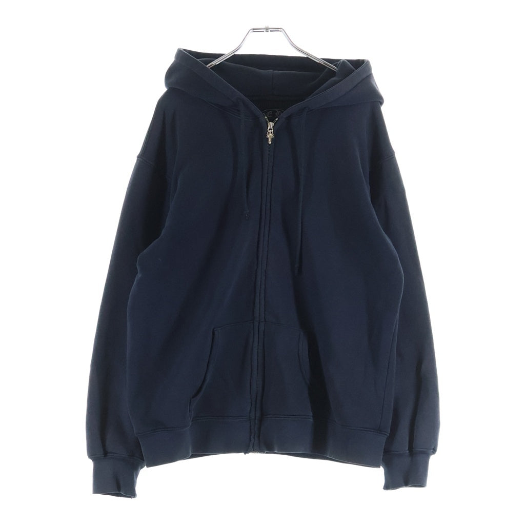 CHROME HEARTS(クロムハーツ) OLD SWTSHRT HD ZIP 袖フローラル バックホースシュープリントジップパーカー ブラック