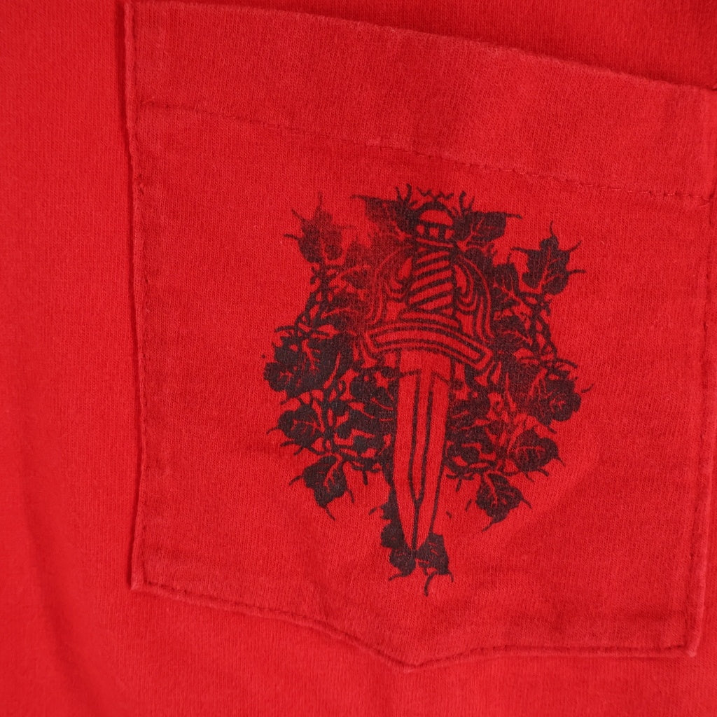 CHROME HEARTS(クロムハーツ) OLD オールド ネックロゴ バックスクロールラベルプリント半袖Tシャツカットソー