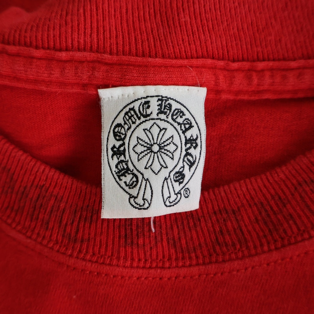 CHROME HEARTS(クロムハーツ) OLD オールド ネックロゴ バックスクロールラベルプリント半袖Tシャツカットソー