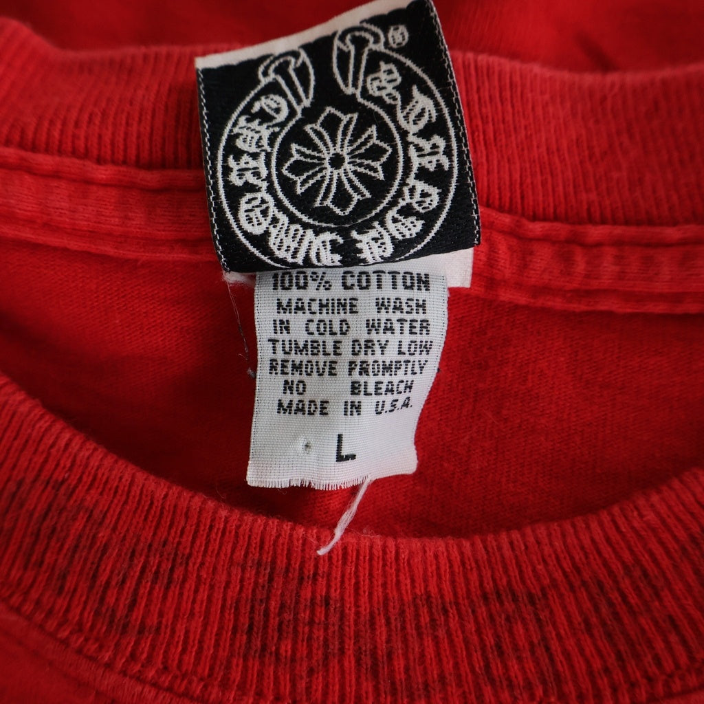 CHROME HEARTS(クロムハーツ) OLD オールド ネックロゴ バックスクロールラベルプリント半袖Tシャツカットソー