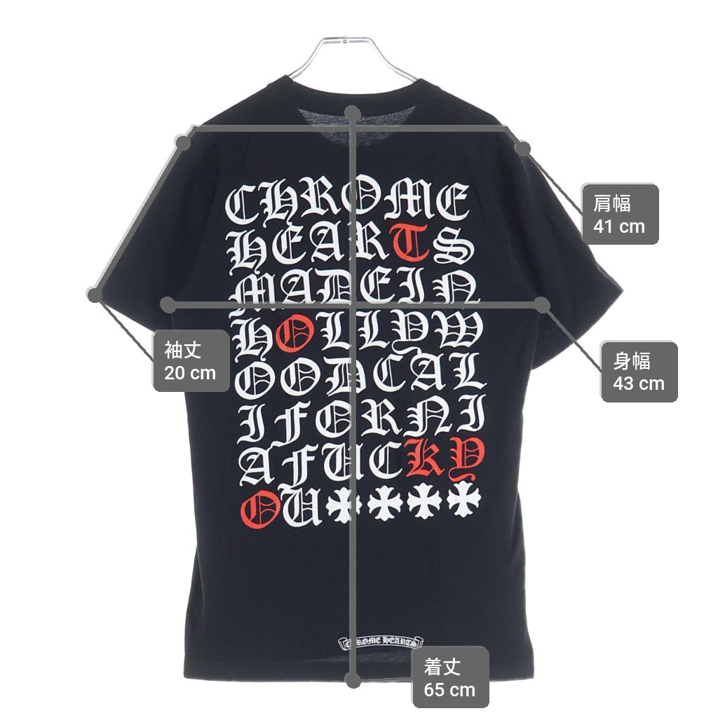 CHROME HEARTS(クロムハーツ) CH T-SHRT 1 バック英字プリントTシャツ