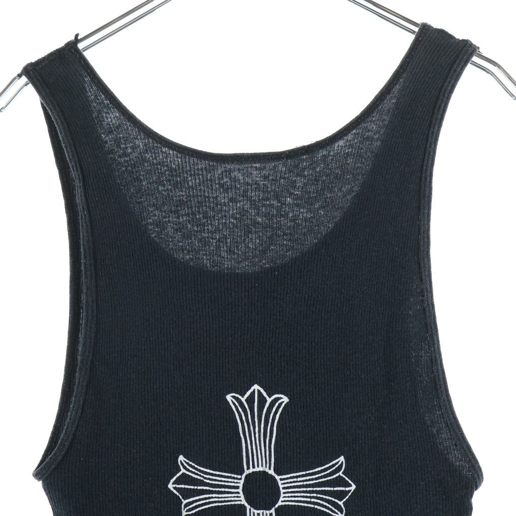 CHROME HEARTS(クロムハーツ) OLD TBAR オールド Tバー バックCHクロスプリント タンクトップ カットソー