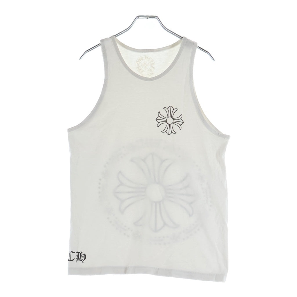 CHROME HEARTS(クロムハーツ) バックCHプラスプリント タンクトップ カットソー
