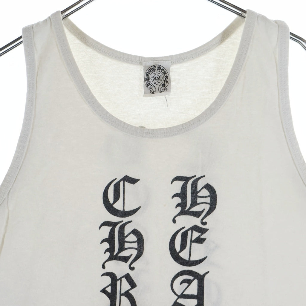 CHROME HEARTS(クロムハーツ) OLD オールド 英字ロゴプリント タンクトップ カットソー