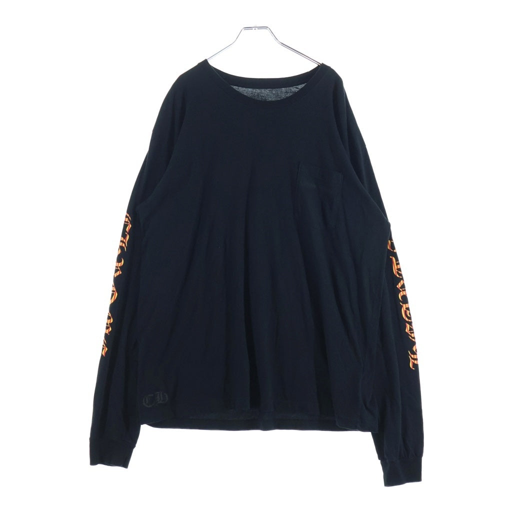 CHROME HEARTS(クロムハーツ) CH L/S 袖英字ロゴ バックヴァインダガープリント長袖Tシャツカットソー