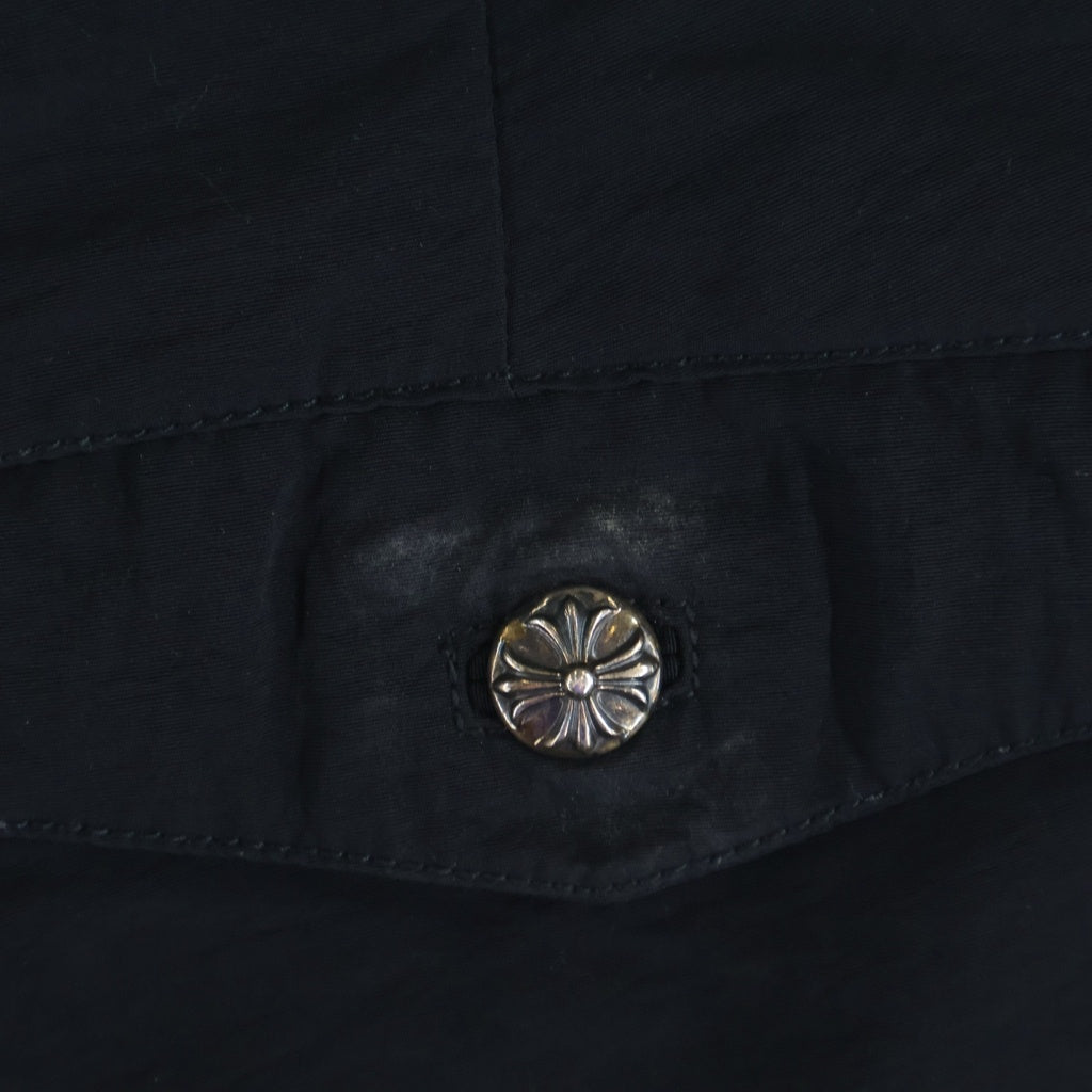 CHROME HEARTS(クロムハーツ) SWIM PANTS CRS BTN クロスボールボタン スクロールラベル付 ハーフパンツ ブラック