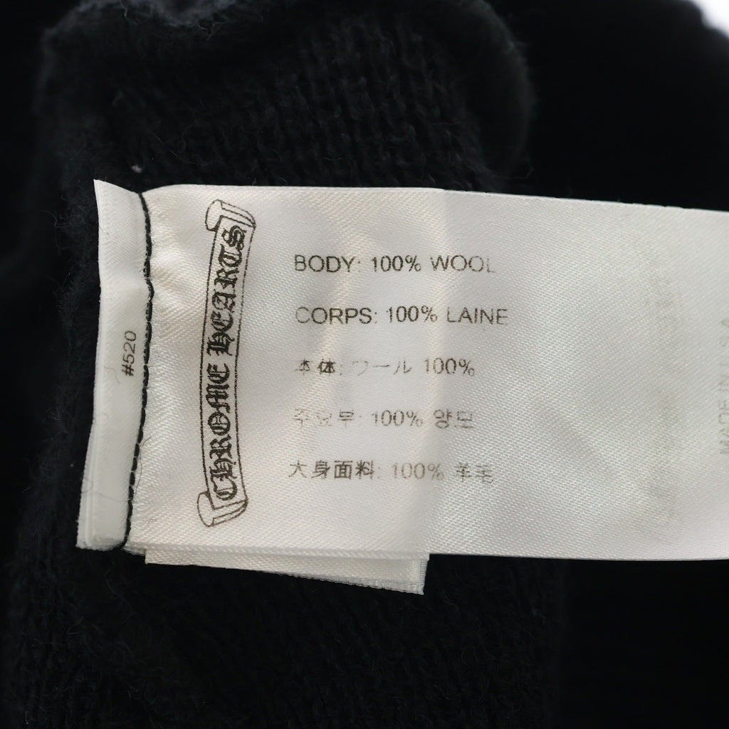 CHROME HEARTS(クロムハーツ) WOOL WATCH CAP CHプラス ホースシューニットキャップ ビーニー帽子 ブラック