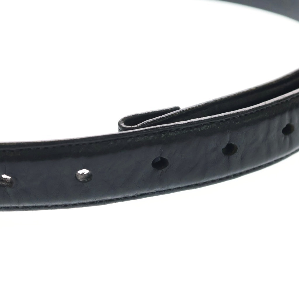 CHROME HEARTS(クロムハーツ) 1.0 STRAP 1.0インチ ホースシューリベッツ レザーベルトストラップ ブラック