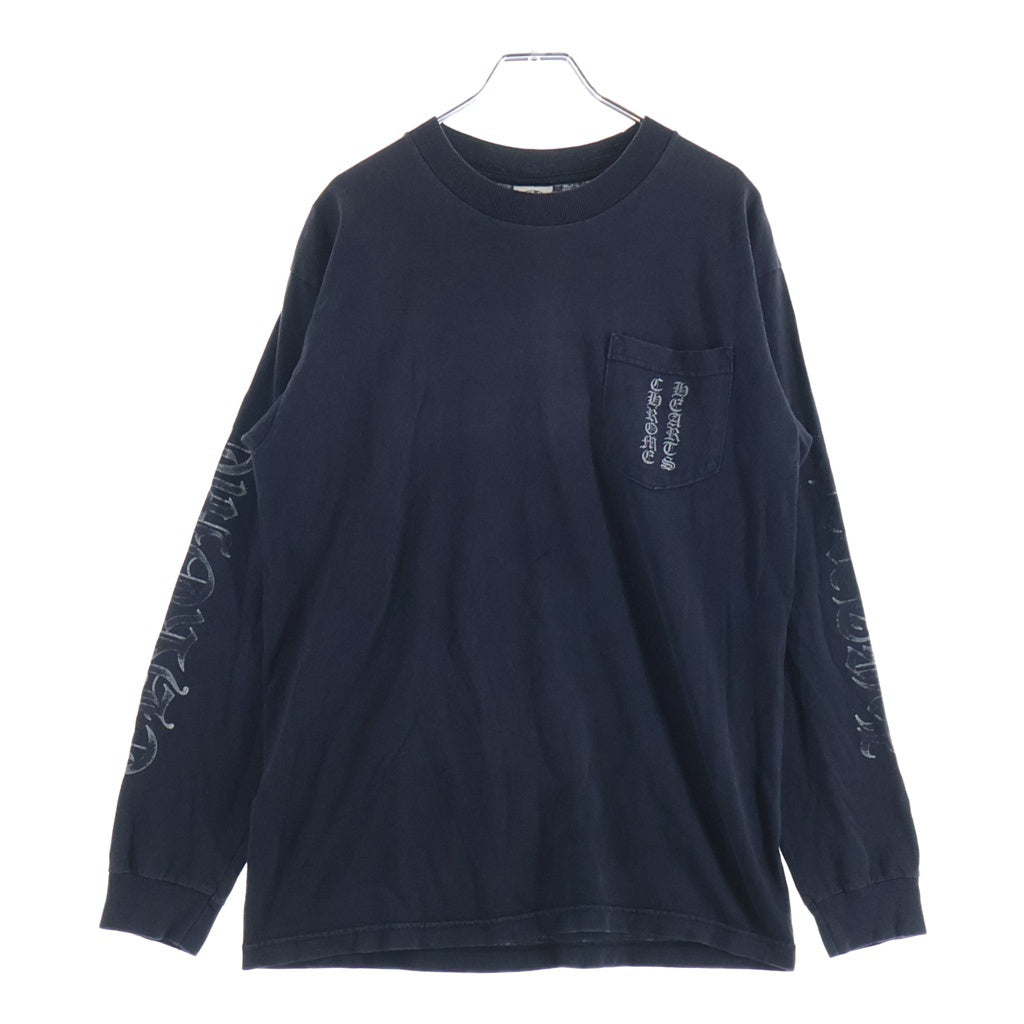 CHROME HEARTS(クロムハーツ) OLD オールド 袖英字ロゴ バックスクロールラベルプリント長袖Tシャツカットソー