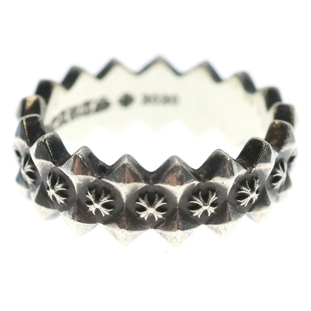 CHROME HEARTS(クロムハーツ) DOUBLE PYRAMID PLUS RING ダブルピラミッドプラス バンドリング シルバー