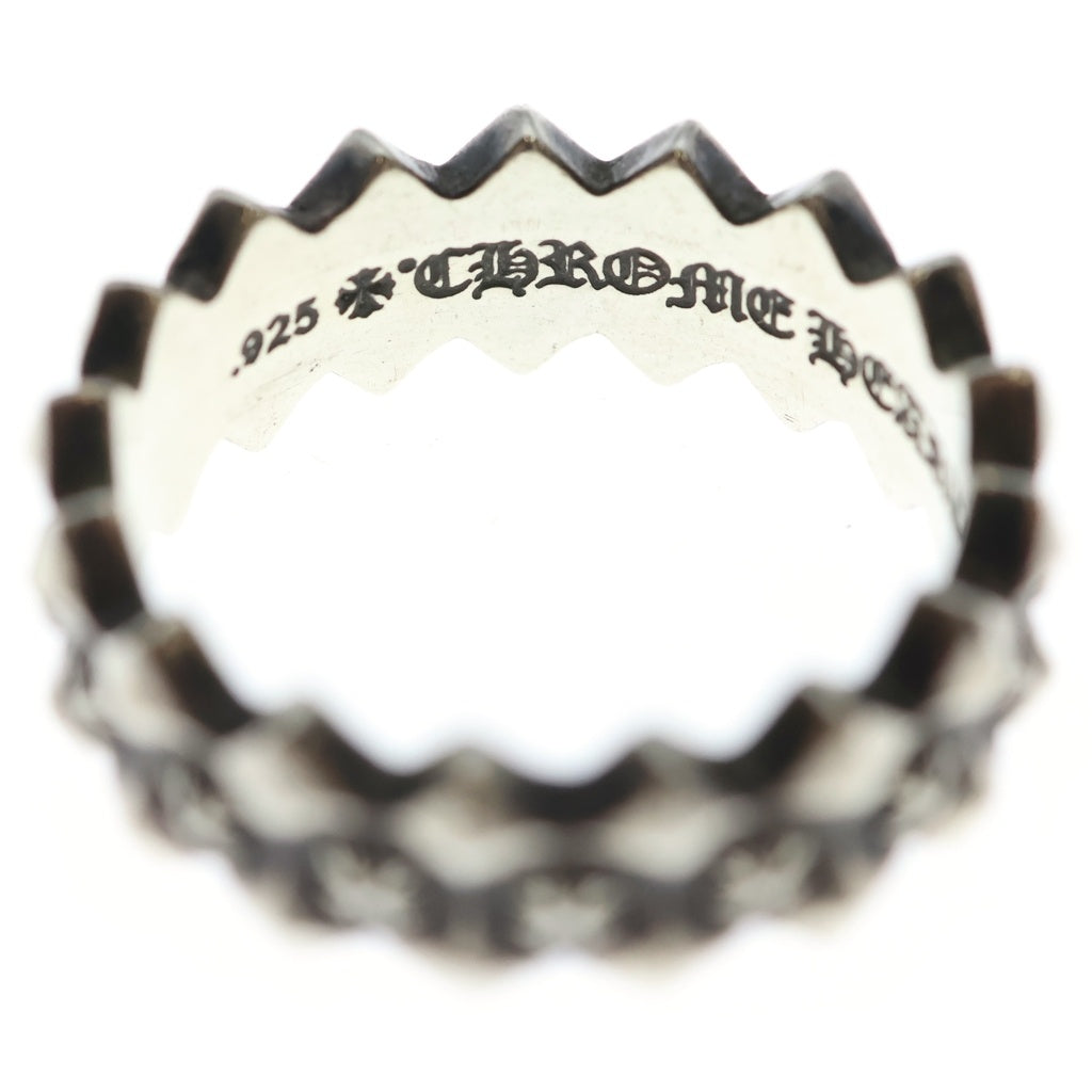 CHROME HEARTS(クロムハーツ) DOUBLE PYRAMID PLUS RING ダブルピラミッドプラス バンドリング シルバー