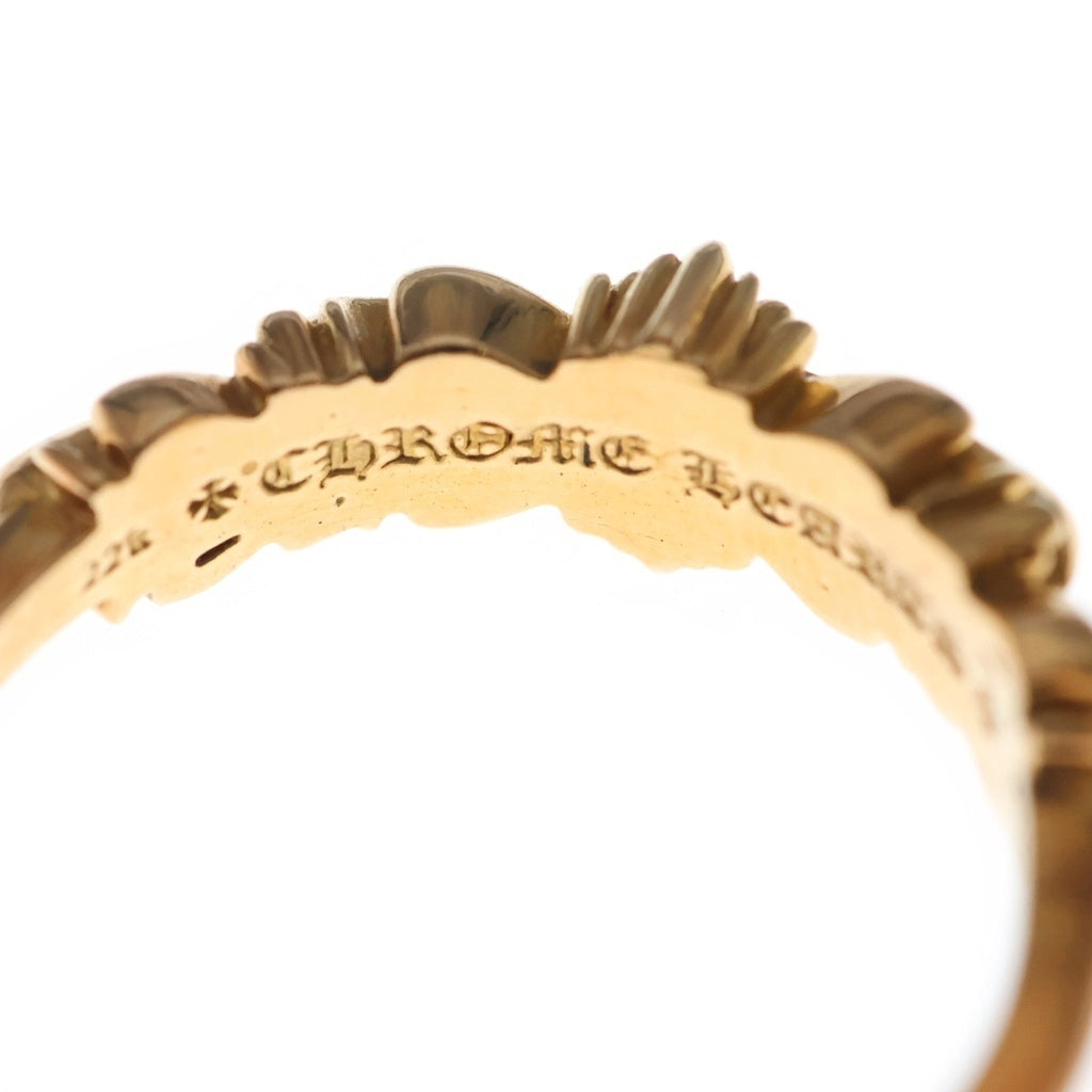 CHROME HEARTS(クロムハーツ) 22K BABY CLSC ベイビークラシックダブルフローラルリング ゴールド