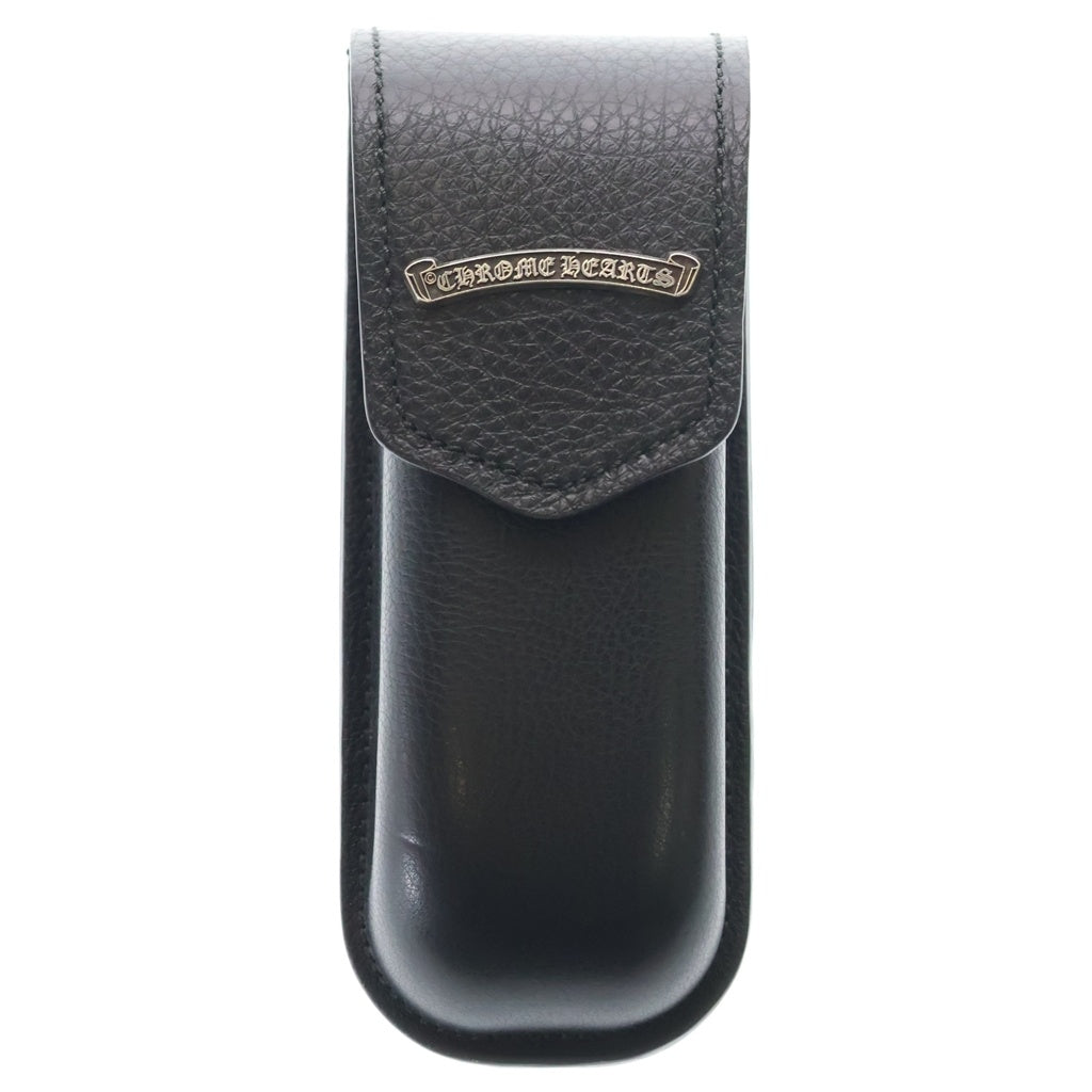CHROME HEARTS(クロムハーツ) CASE スクロールラベル レザーメガネケース