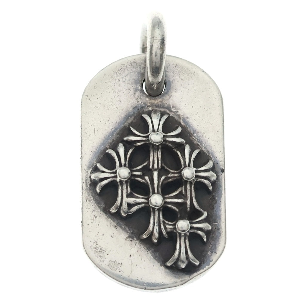 CHROME HEARTS(クロムハーツ) RAISED DOGTAG レイズドドッグタグ チャーム ネックレストップ シルバー