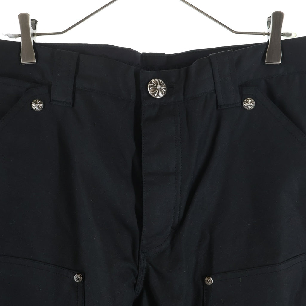 CHROME HEARTS(クロムハーツ) Oil CARPENTER DOUBLE KNEE オイル カーペンターロングパンツ ブラック