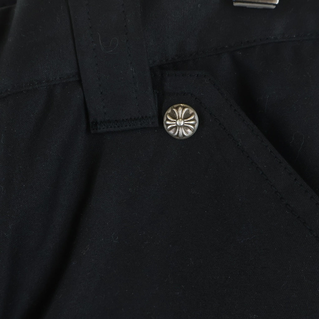 CHROME HEARTS(クロムハーツ) Oil CARPENTER DOUBLE KNEE オイル カーペンターロングパンツ ブラック
