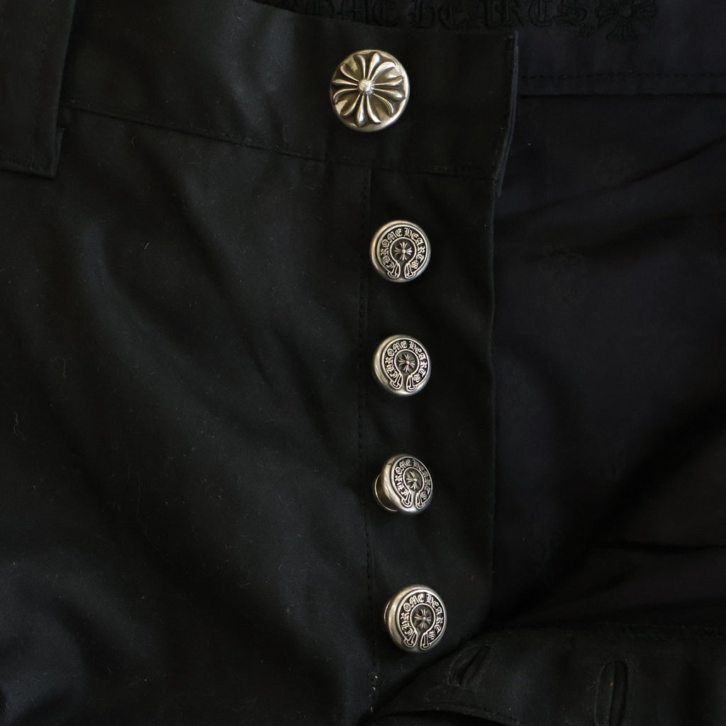 CHROME HEARTS(クロムハーツ) Oil CARPENTER DOUBLE KNEE オイル カーペンターロングパンツ ブラック