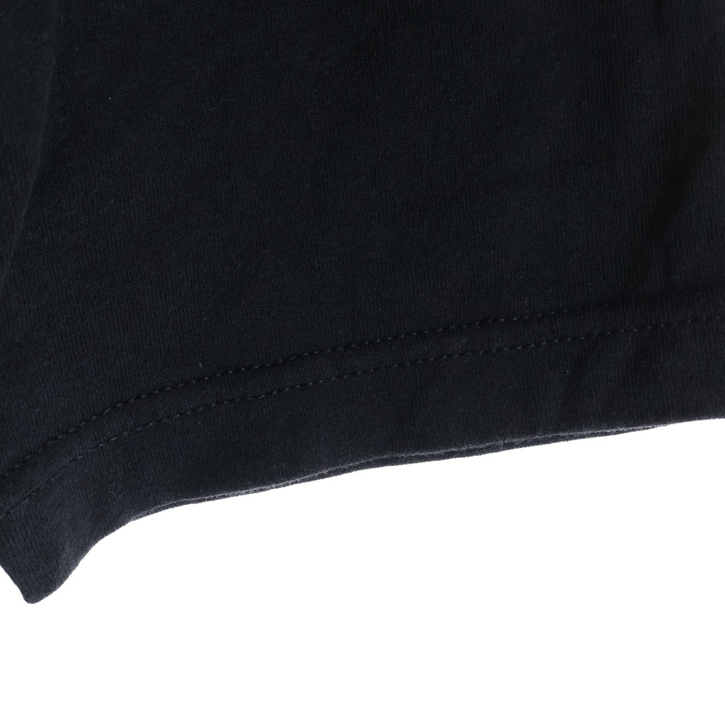 CHROME HEARTS(クロムハーツ) OLD FLRL CRS TEE オールド フローラルクロス スクロールラベルプリント クルーネック 半袖Tシャツ カットソー ブラック/レッド