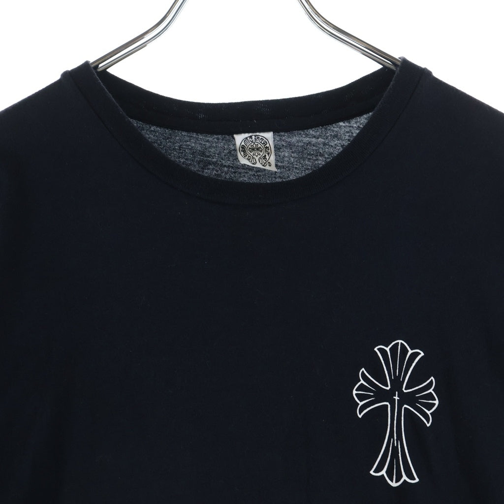 CHROME HEARTS(クロムハーツ) OLD CH CRS TEE オールド バックCHクロスプリント クルーネック 半袖Tシャツ カットソー ブラック