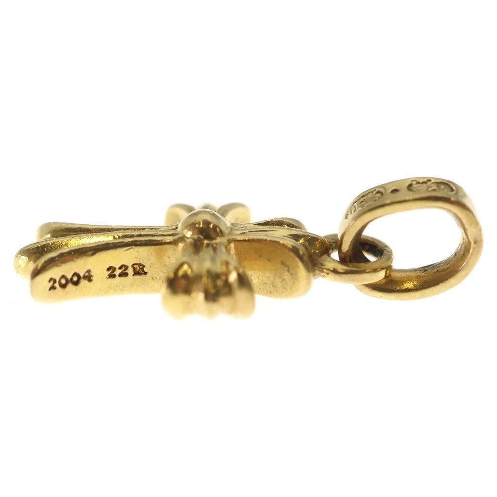 CHROME HEARTS(クロムハーツ) 22K CRS BBYFAT P/DIA ベイビーファットクロス PAVEダイヤ ペンダントトップ ゴールド BCA035