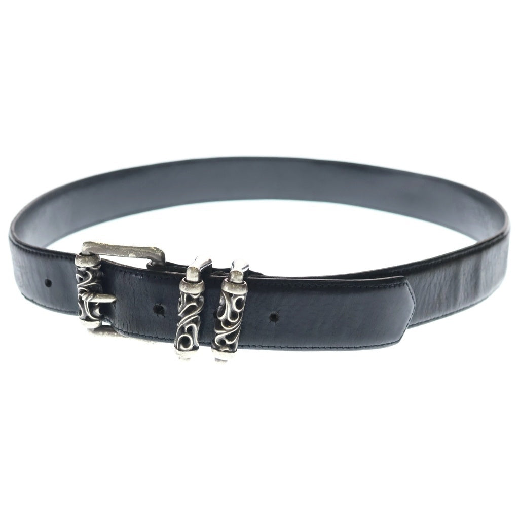 CHROME HEARTS(クロムハーツ) BLT ROLLER 3PC1.5inch 3PCローラーバックル レザーベルト シルバー BCA357