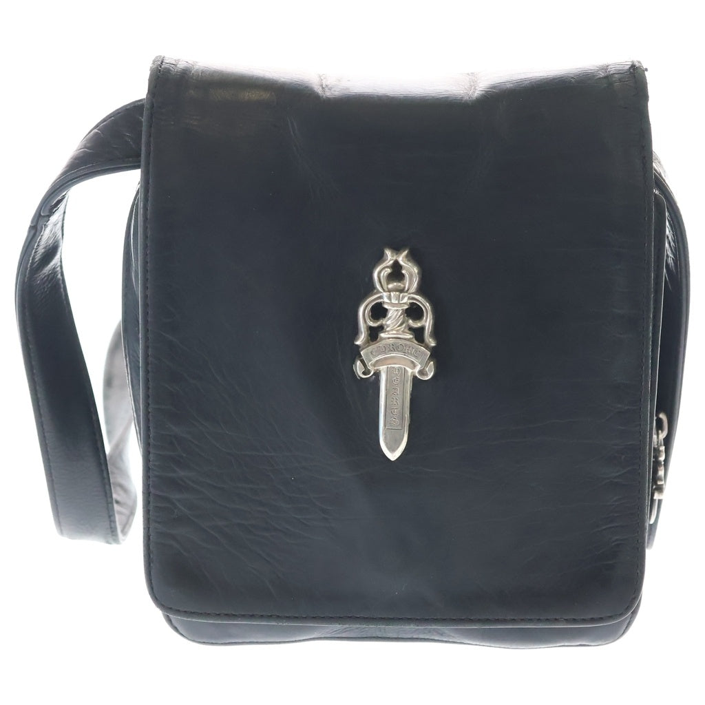CHROME HEARTS(クロムハーツ) MILO ラージダガー メールショルダーバッグ レザーバッグ ブラック