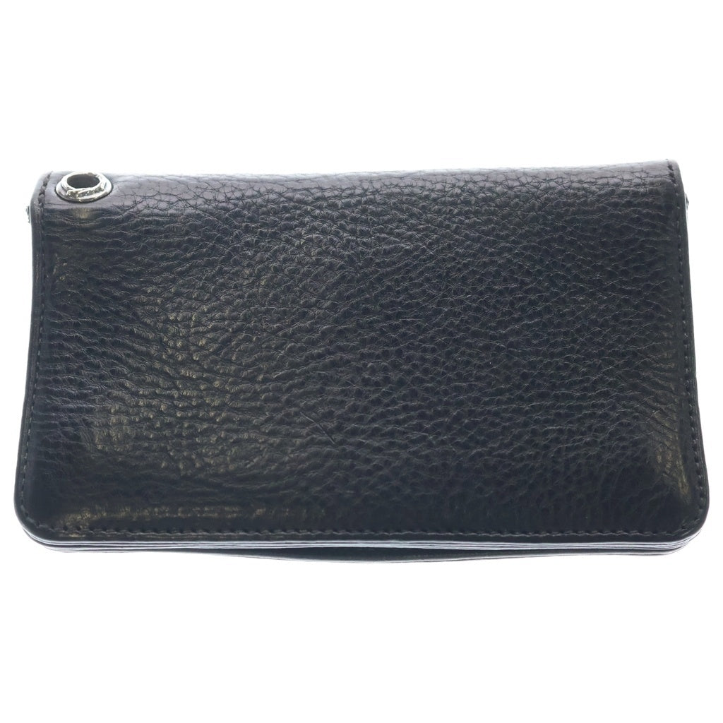CHROME HEARTS(クロムハーツ) 1ZIP CROSS PATCH 1ジップ クロスパッチ付きクロスボタンレザーウォレット