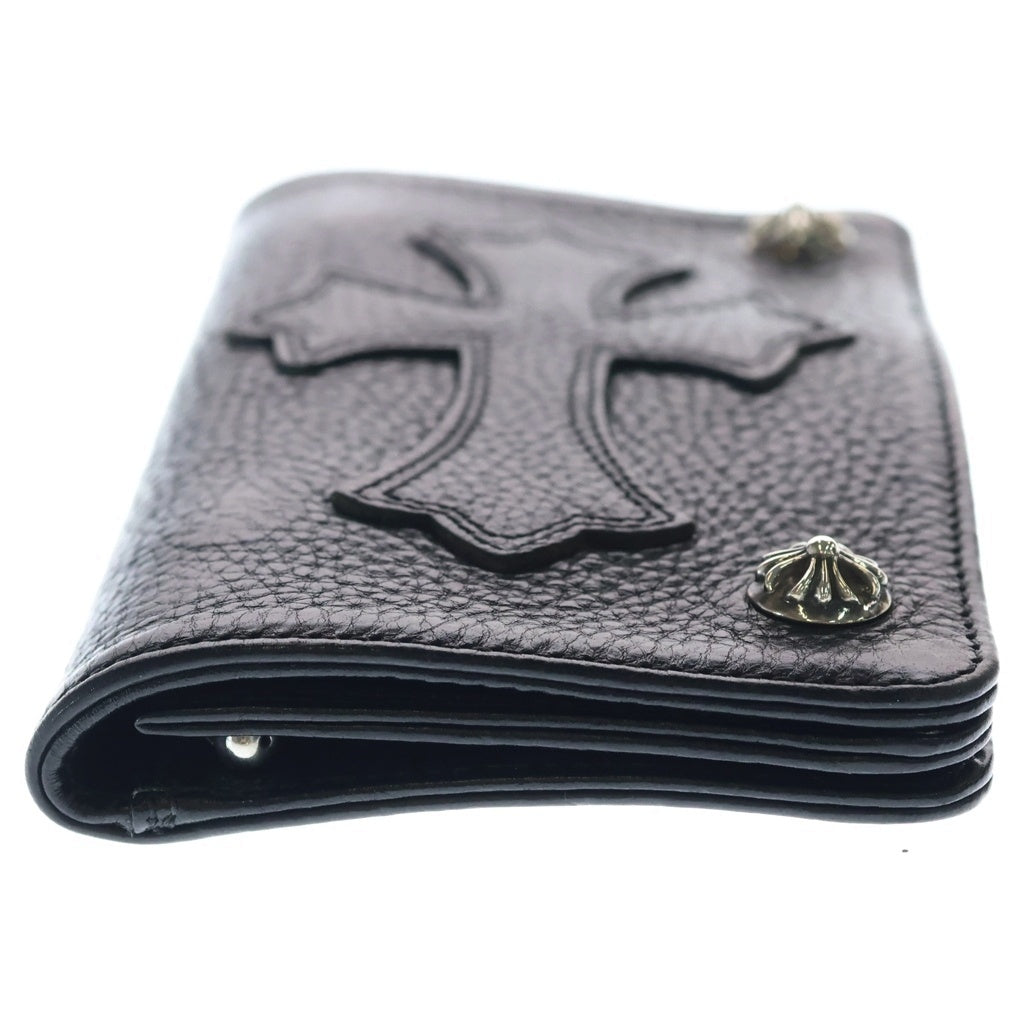 CHROME HEARTS(クロムハーツ) 1ZIP CROSS PATCH 1ジップ クロスパッチ付きクロスボタンレザーウォレット