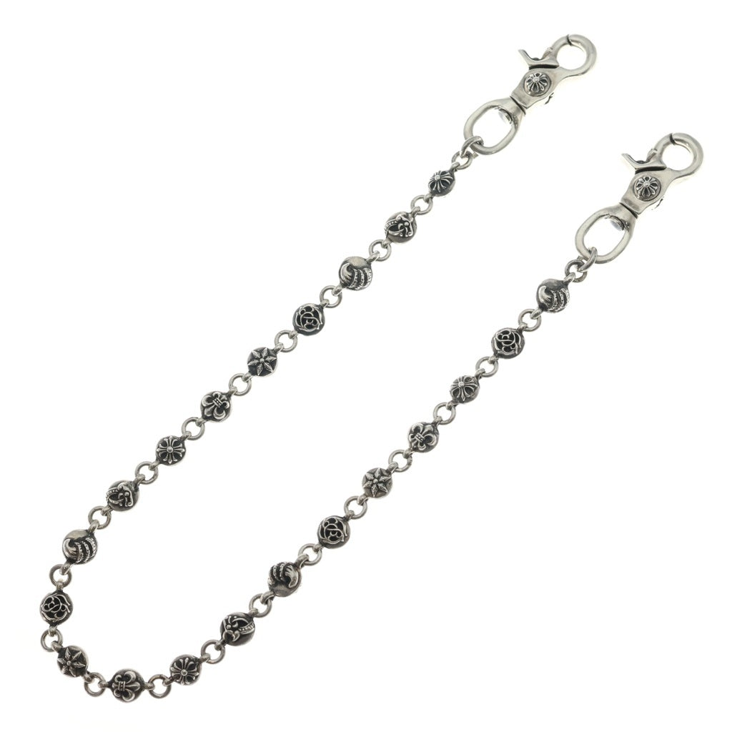 CHROME HEARTS(クロムハーツ) 1MULTIBALL LONG-T 2クリップロング#2マルチボール シルバーウォレットチェーン
