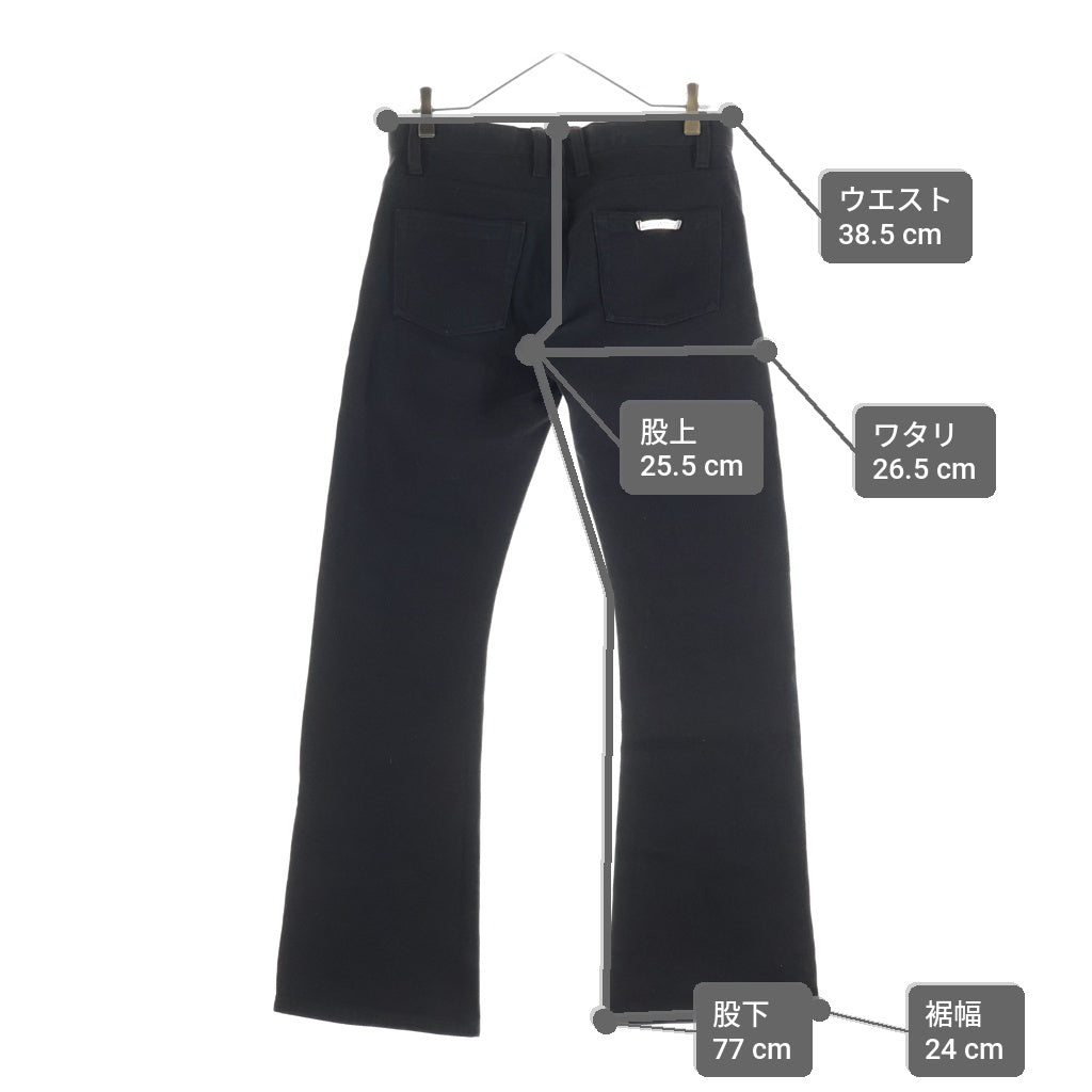 CHROME HEARTS(クロムハーツ) RS BOOTLEG 5 PKT DNM PANT クロスボールボタンブーツカットデニムパンツ