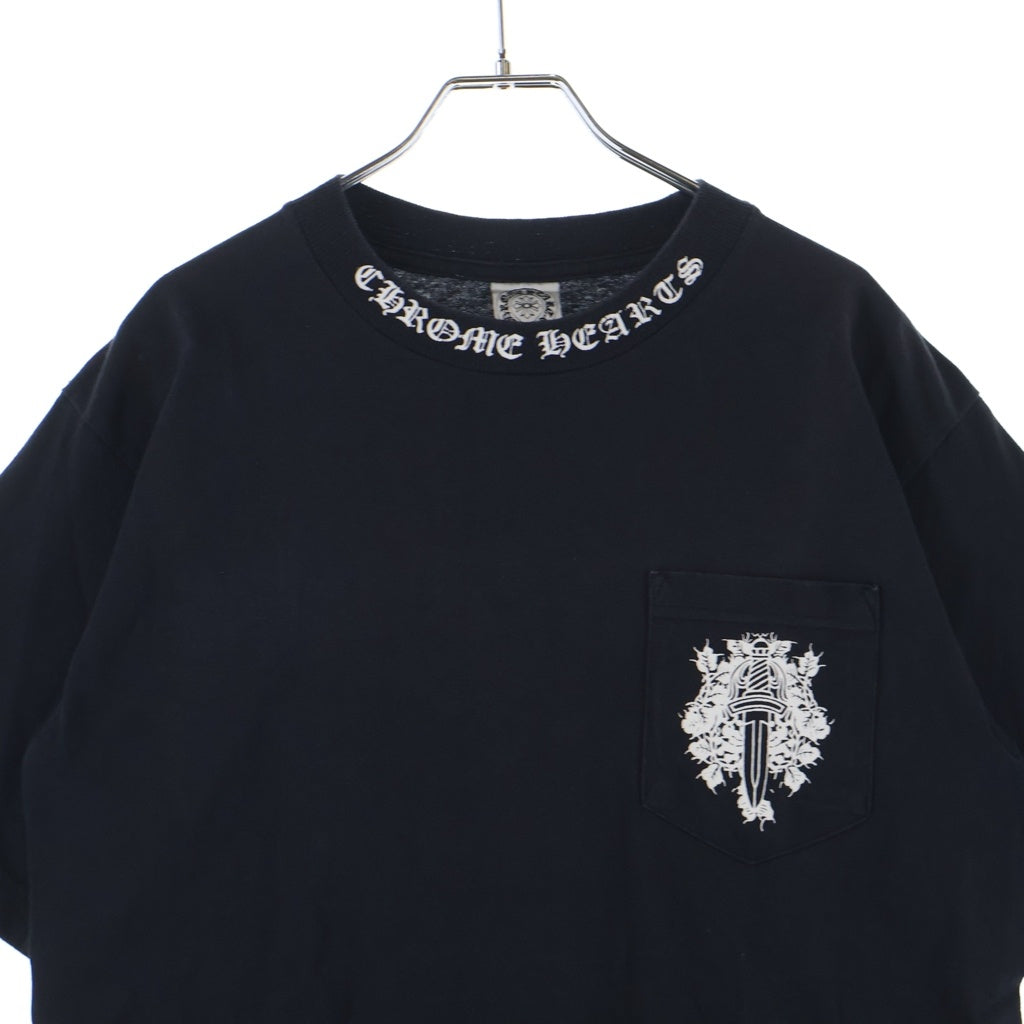 CHROME HEARTS(クロムハーツ) OLD S/S オールド ネックロゴ バックスクロールラベルプリント 半袖Tシャツカットソー