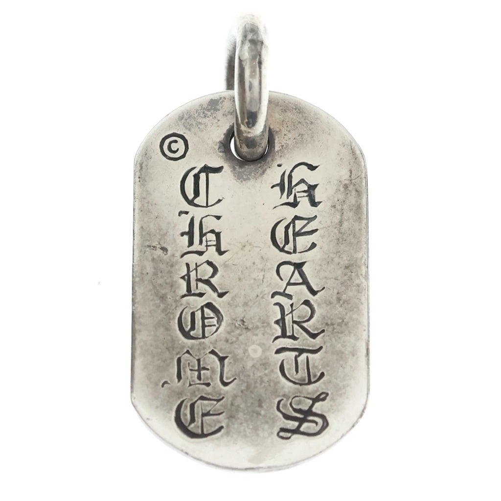 CHROME HEARTS(クロムハーツ) RAISED FRRL DOGTAG レイズドフローラルクロス ドッグタグ ペンダントトップ シルバー BCA302