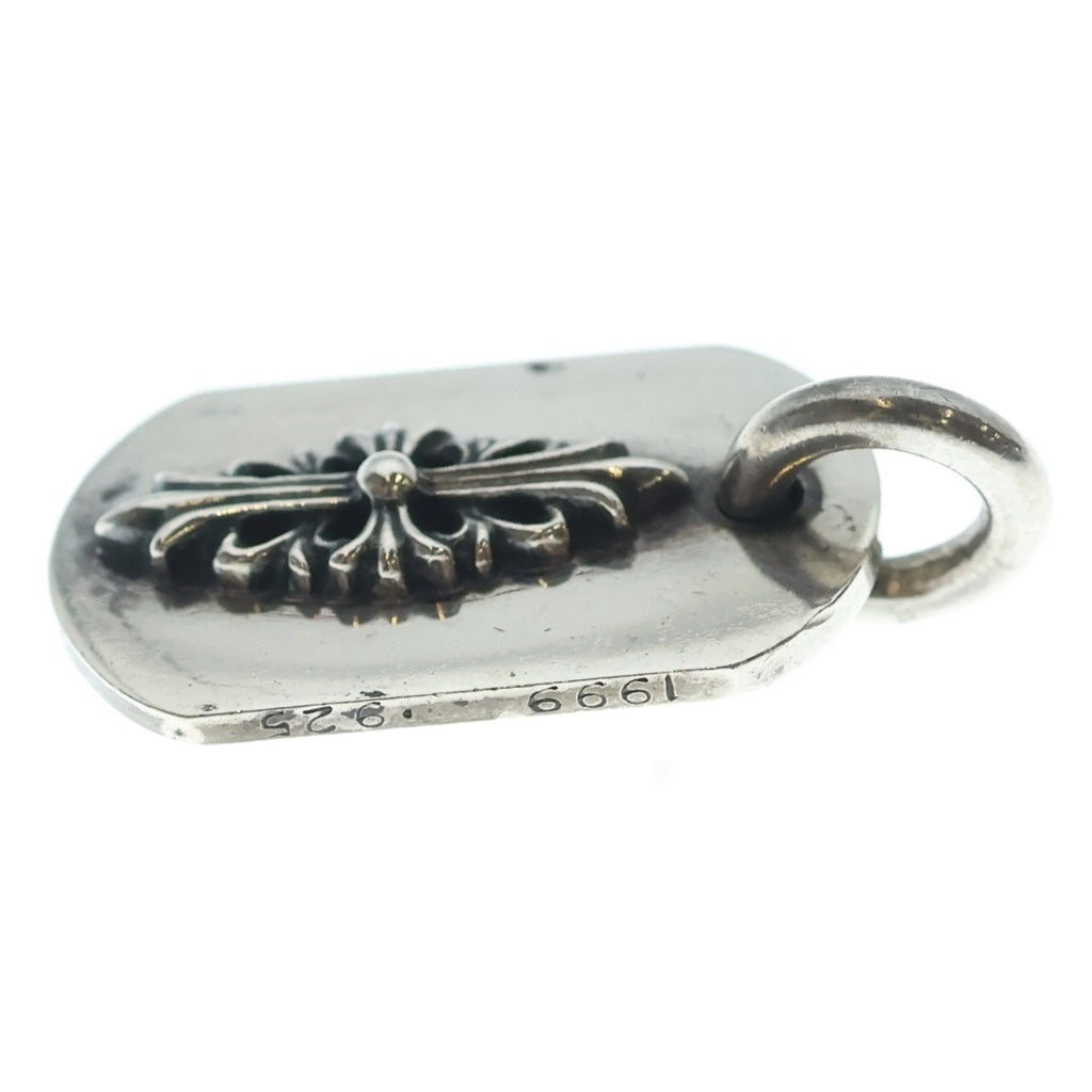 CHROME HEARTS(クロムハーツ) RAISED FRRL DOGTAG レイズドフローラルクロス ドッグタグ ペンダントトップ シルバー BCA302