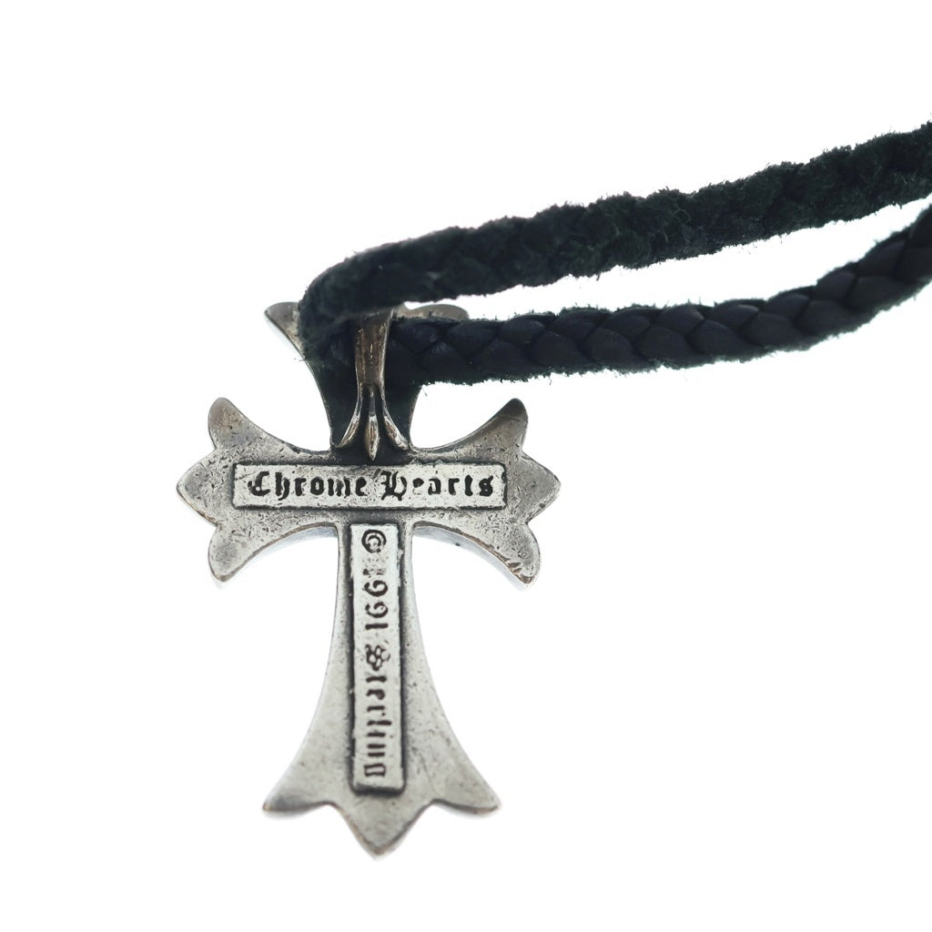 CHROME HEARTS(クロムハーツ) CH CRS SMLスモールCHクロス BC ボロチップブレイド ネックレス シルバー BCA220