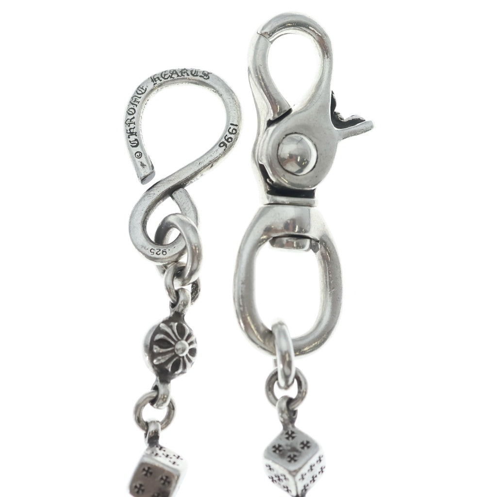 CHROME HEARTS(クロムハーツ) DICE 1CRS BALL-1/1クリップダイスクロスボール シルバーウォレットチェーン
