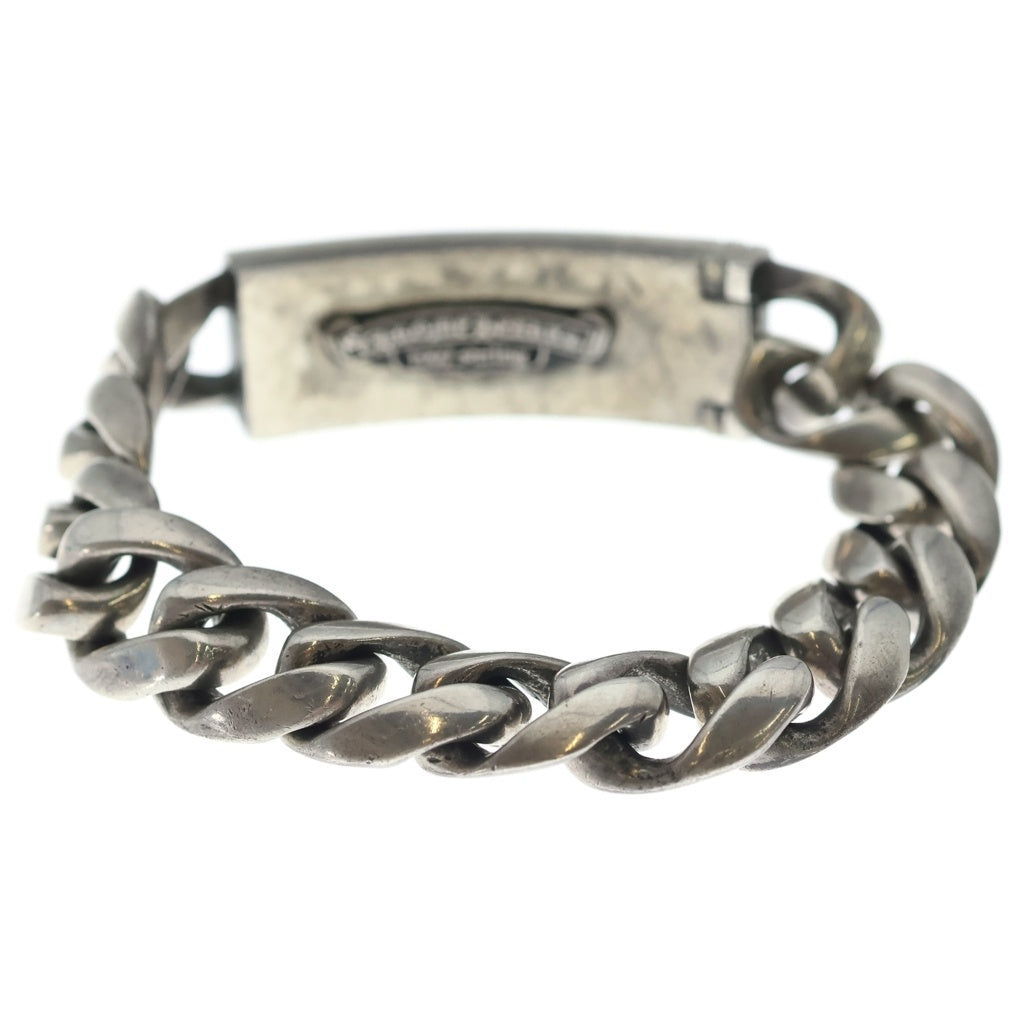 CHROME HEARTS(クロムハーツ) ID FLORAL CRS フローラルクロスIDクラシックリンク ブレスレット 13LINK シルバー BCA164