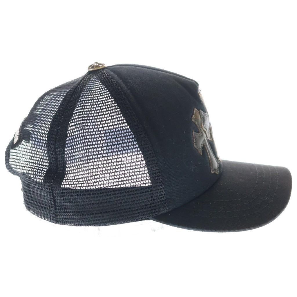 CHROME HEARTS(クロムハーツ) TRUCKER CAP トラッカーキャップ 3セメタリーレザーパッチメッシュ帽子
