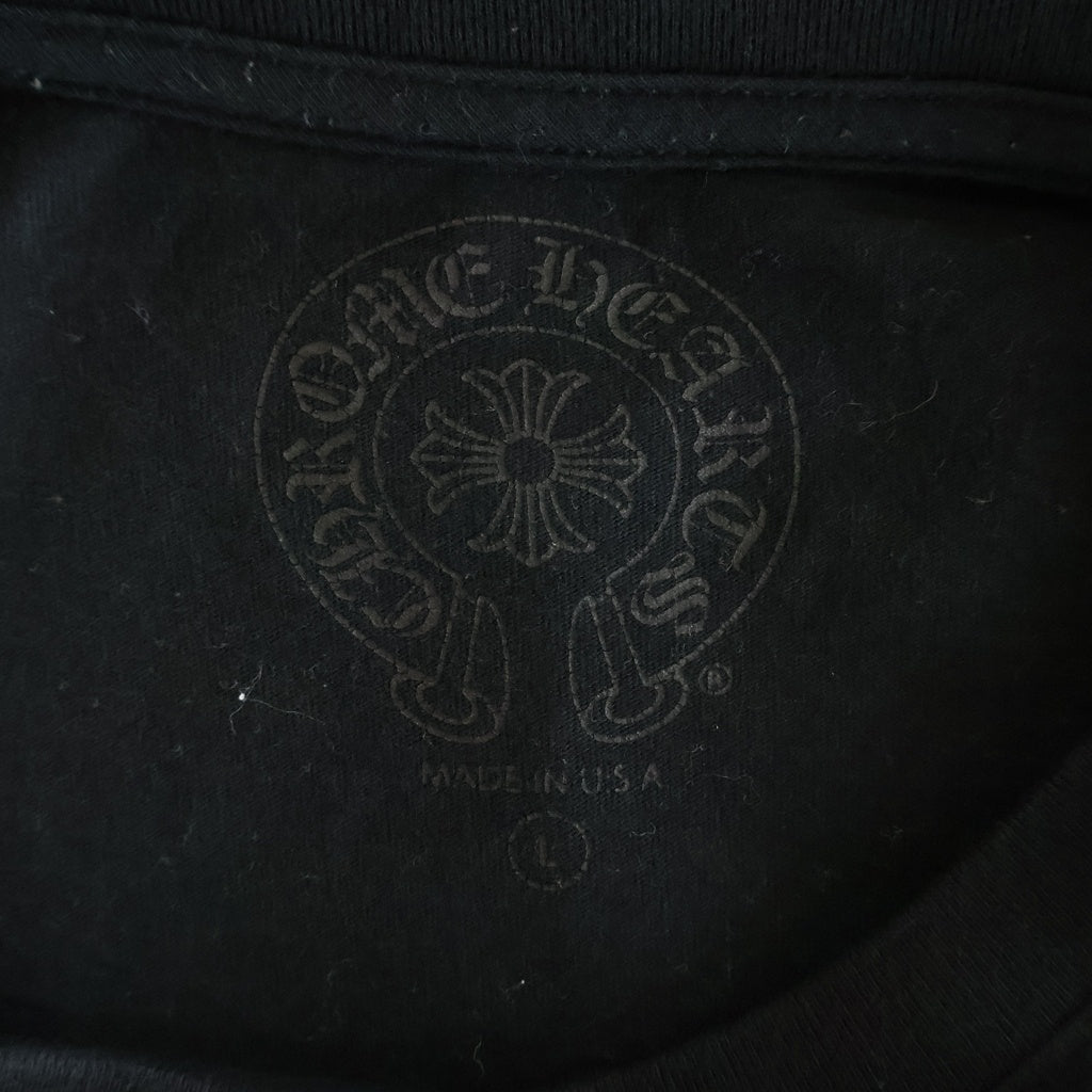 CHROME HEARTS(クロムハーツ) Multi Color Horseshoe L/S T-shirt マルチカラー ホースシュー クルーネック長袖Tシャツカットソー ブラック