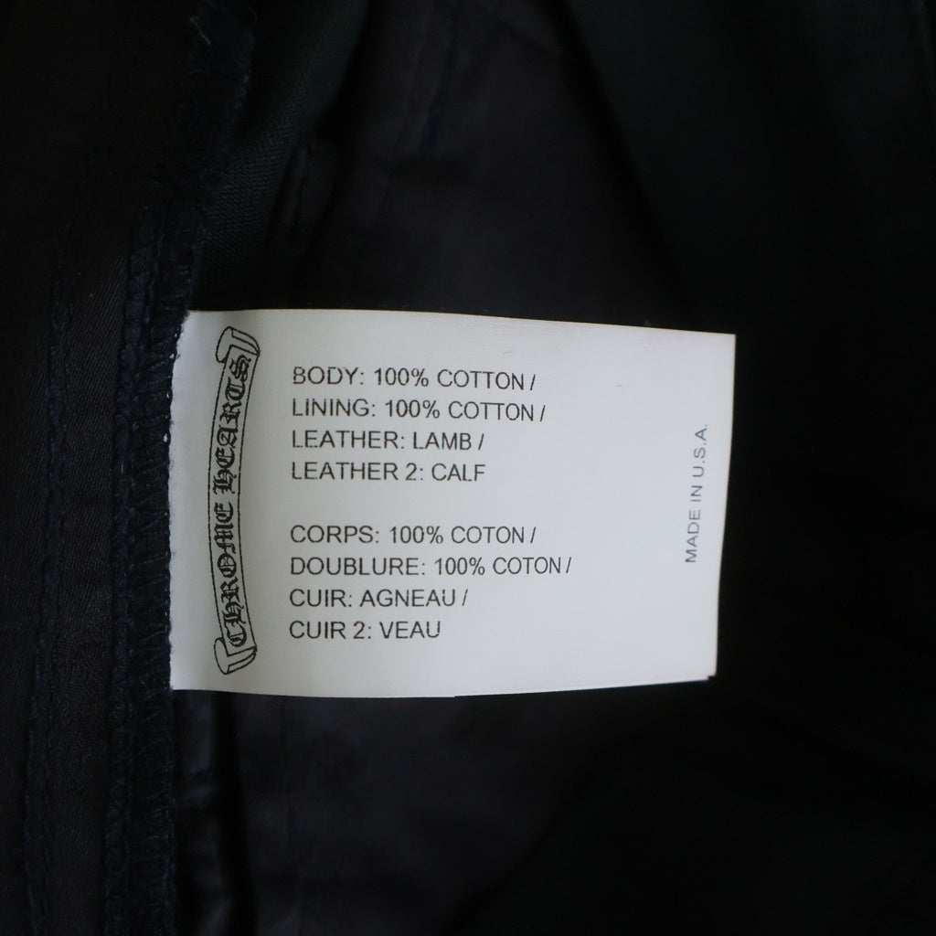 CHROME HEARTS(クロムハーツ) CHINOS CEM CRS PTCH クロスパッチ付きチノロングパンツ ブラック/レッド/ブルー