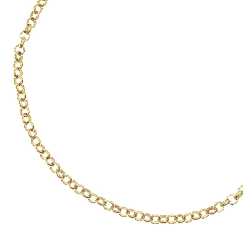 CHROME HEARTS(クロムハーツ) 22K NECKCHAIN R18 ロールチェーンネックレス 18inch ゴールド BCA010