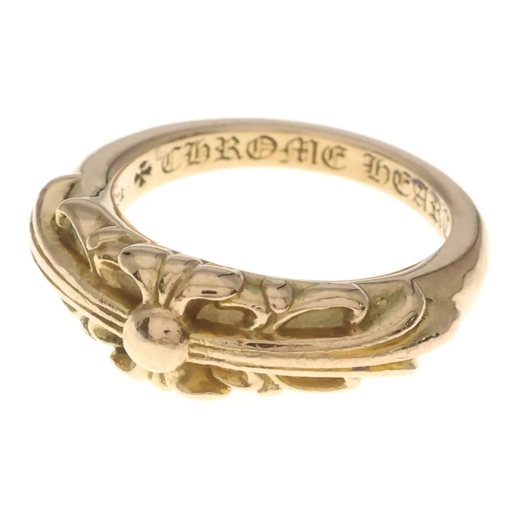 CHROME HEARTS(クロムハーツ) 22K BABYCLSC ベイビークラシックフローラルクロス ゴールドリング レディース