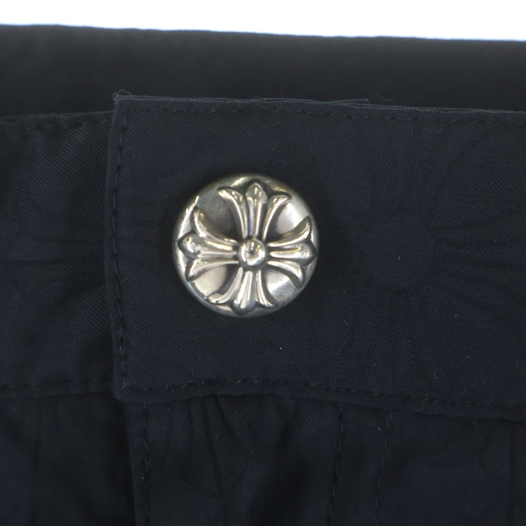 CHROME HEARTS(クロムハーツ) Y NOT CHプラス総柄 クロスボールボタンナイロンハーフパンツ
