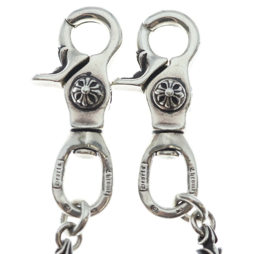 CHROME HEARTS(クロムハーツ) 4C CROSS SHORT-T/2クリップカットアウトCHプラス シルバーウォレットチェーン