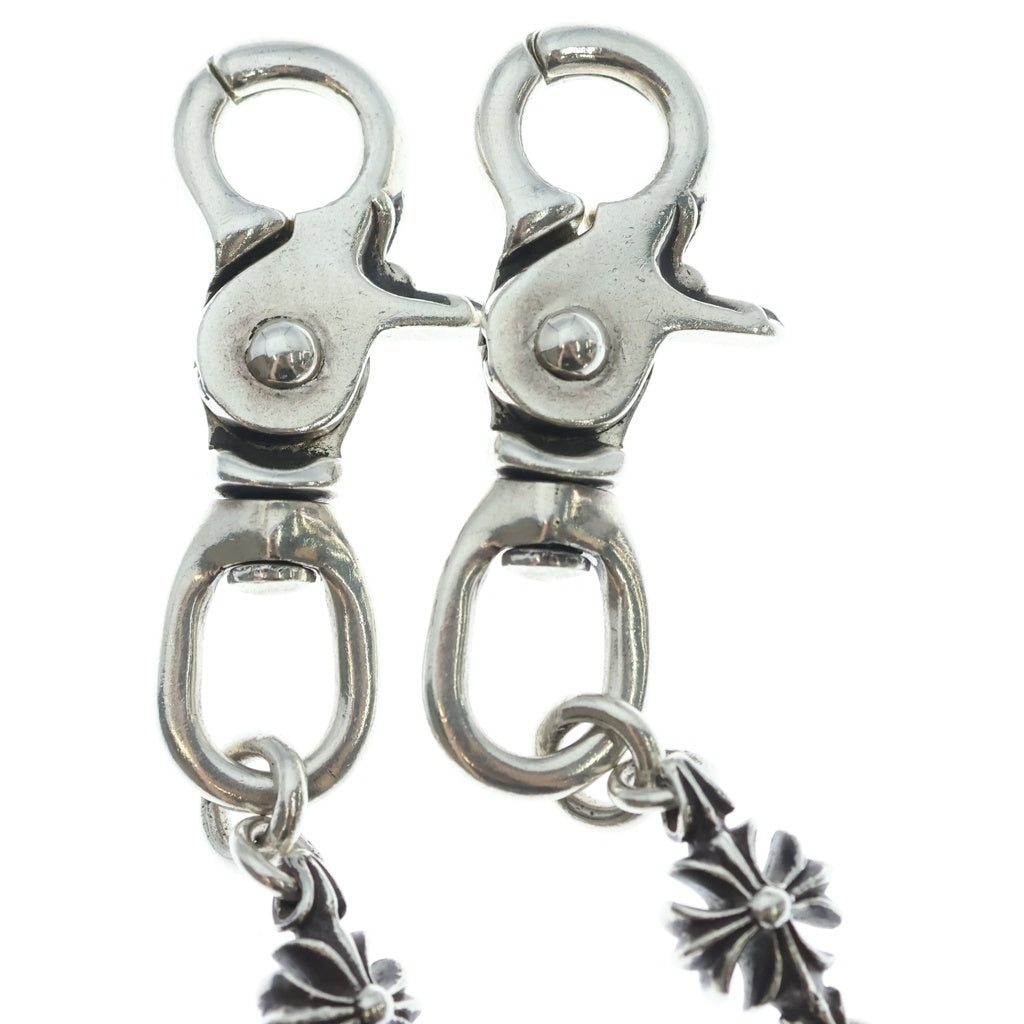 CHROME HEARTS(クロムハーツ) 4C CROSS SHORT-T/2クリップカットアウトCHプラス シルバーウォレットチェーン