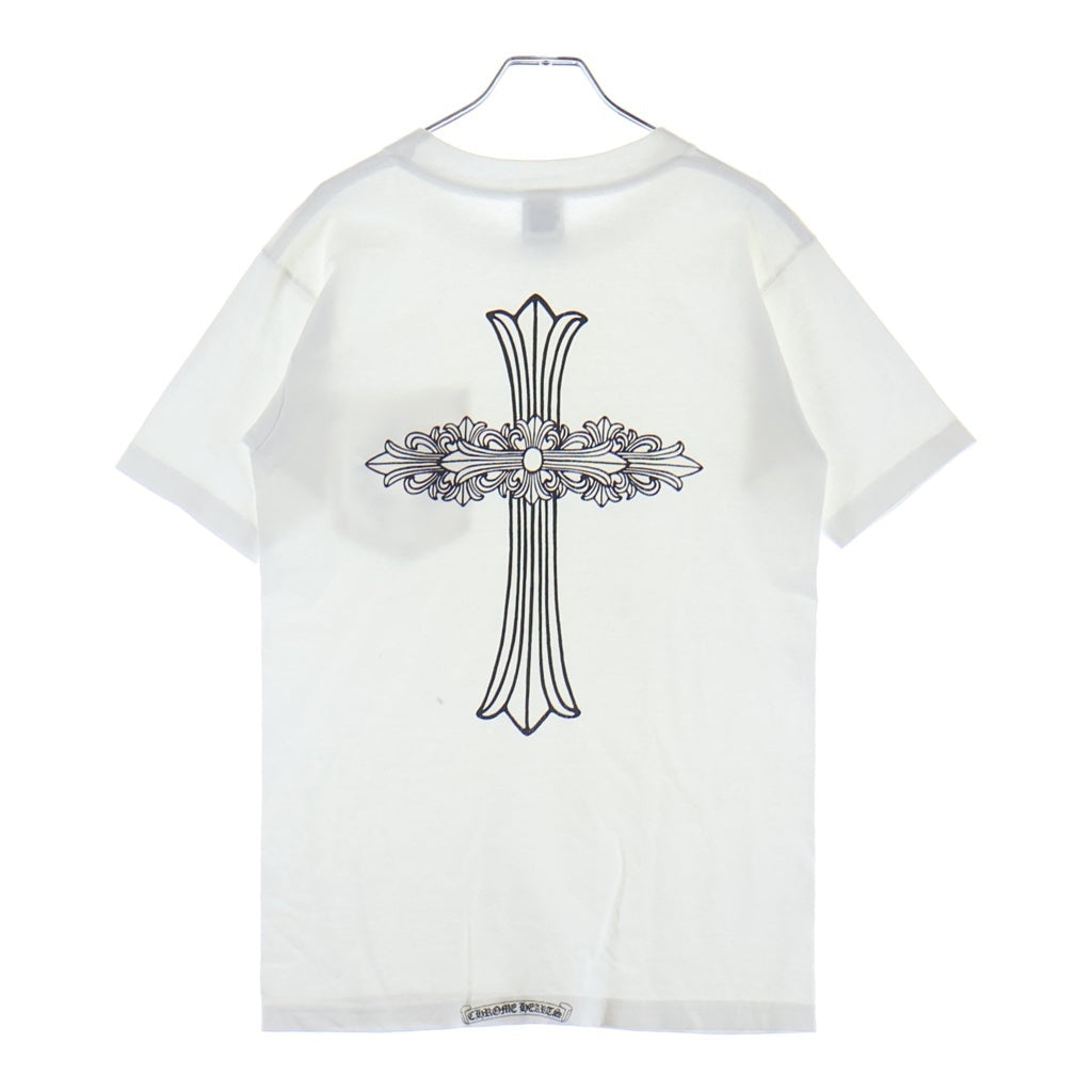 CHROME HEARTS(クロムハーツ) OLD S/S オールド ネックロゴ バックCHクロスプリント 半袖Tシャツカットソー