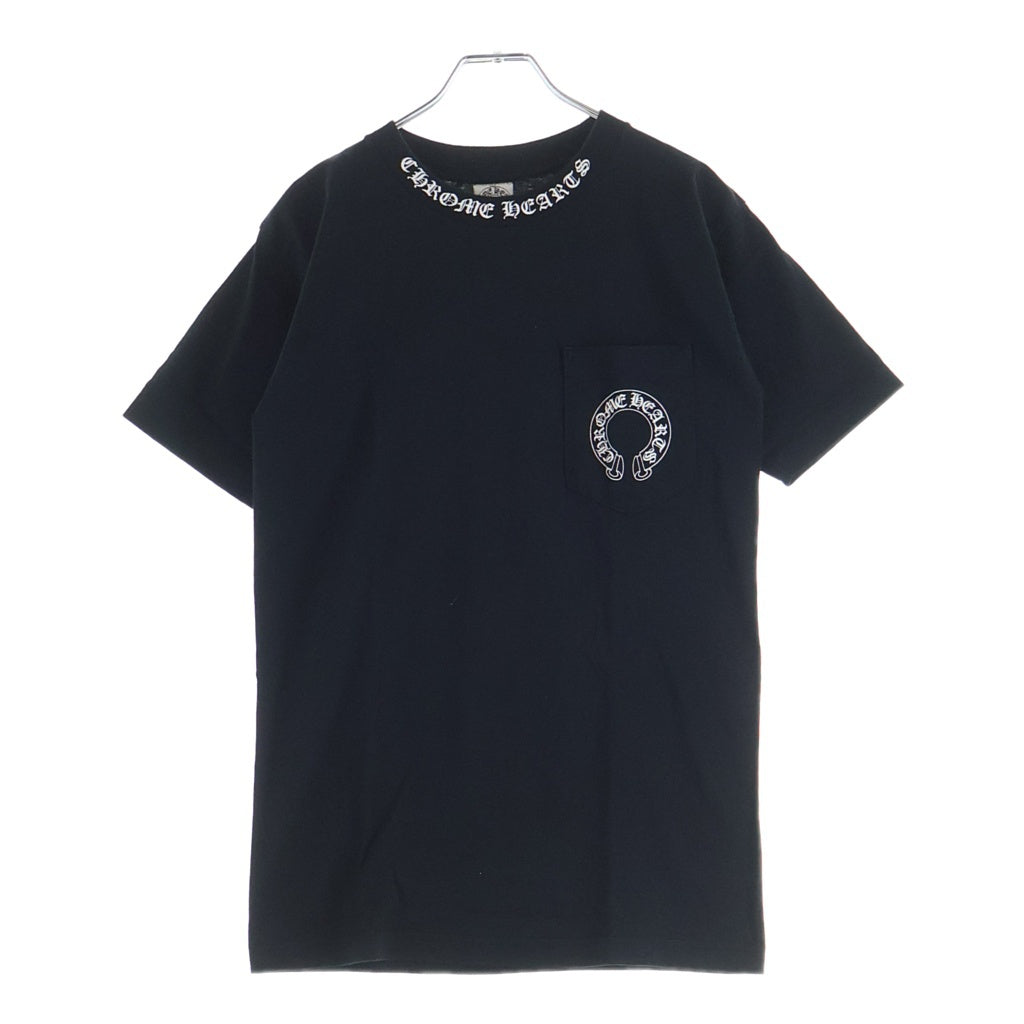 CHROME HEARTS(クロムハーツ) OLD S/S オールド ネックロゴ バックCHクロスプリント 半袖Tシャツカットソー