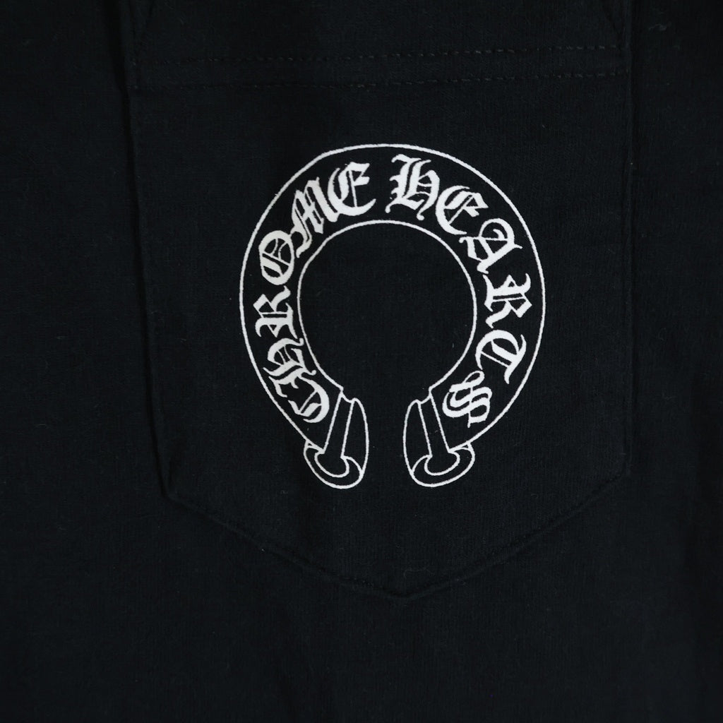 CHROME HEARTS(クロムハーツ) OLD S/S オールド ネックロゴ バックCHクロスプリント 半袖Tシャツカットソー