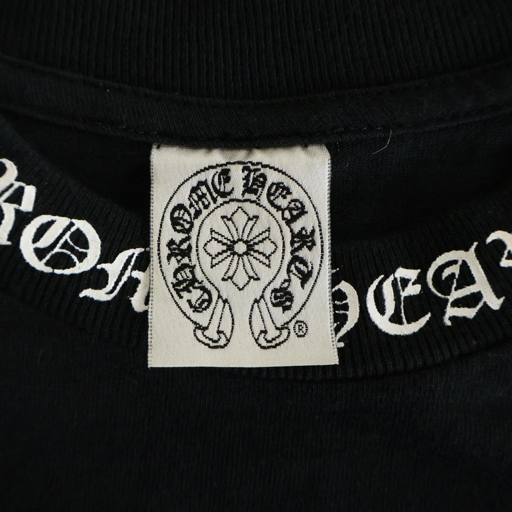 CHROME HEARTS(クロムハーツ) OLD S/S オールド ネックロゴ バックCHクロスプリント 半袖Tシャツカットソー
