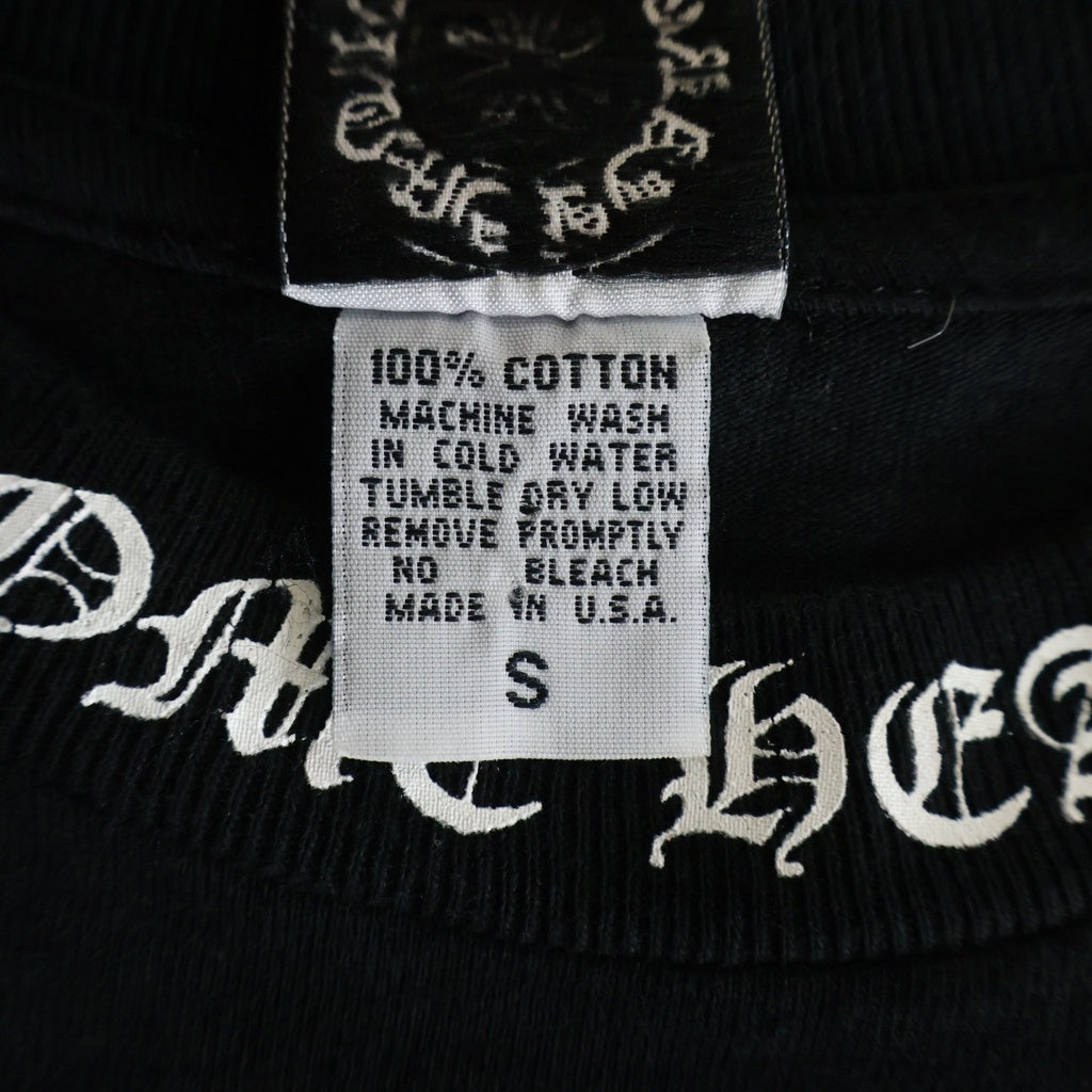CHROME HEARTS(クロムハーツ) OLD S/S オールド ネックロゴ バックCHクロスプリント 半袖Tシャツカットソー